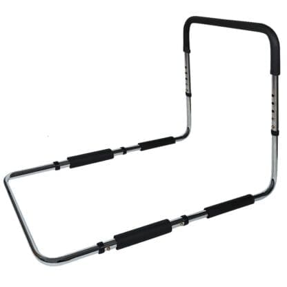 EQUIPMED Bed Assist Adjustable Hand Rail Support Aid for Seniors, 125kg Capacity, Bedside with Soft Grip Handle