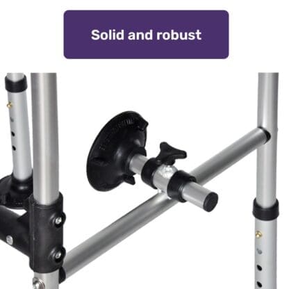 EQUIPMED Over Toilet Support Frame Safety Grab Rail Aid, 136kg Capacity, Adjustable Height, Non-Slip Feet and Clamps - Image 4