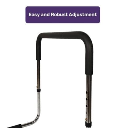 EQUIPMED Bed Assist Adjustable Hand Rail Support Aid for Seniors, 125kg Capacity, Bedside with Soft Grip Handle - Image 4