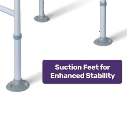 EQUIPMED Over Toilet Support Frame Safety Grab Aid Rail, 125kg Capacity, Adjustable Height and Width - Image 5