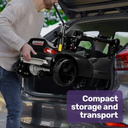 EQUIPMED FreeLite+ Mid-Sized Foldable Electric Mobility Scooter, Lithium Battery, Long Range and Easy Charging, Grey - Image 14